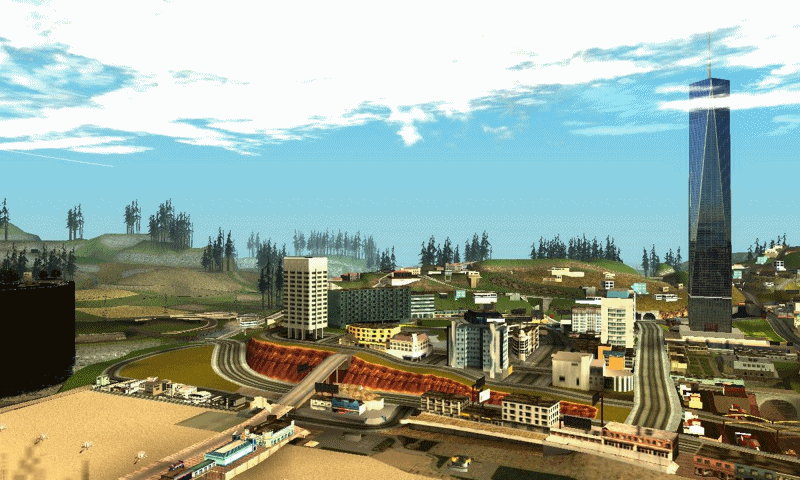 Vista de Los Santos desde el Parque Chino